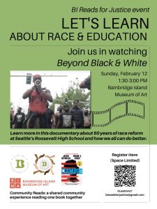 BI Reads for Justice film and panel: "Let's Learn About Race & Education"