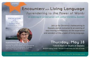 Encounters with Living Language: A Conversation with Christina Donnell - In-Studio