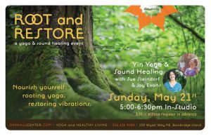 Root and Restore: Yin Yoga & Sound Healing with Sue Steindorf & Joy Evans—In-Studio