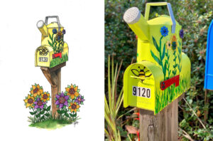 Meet Me at the Mailbox: Watering Can Mailbox