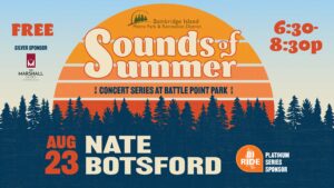 Sounds of Summer Concert August 23rd – Nate Botsford