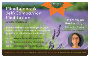 Mindfulness & Self-Compassion Meditation with Marina Barnes - IN-STUDIO