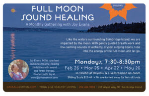 Full Moon Sound Healing with Joy Evans—In-Studio and Livestream