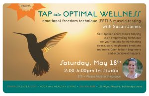 Tap Into Optimal Wellness: Emotional Freedom Technique (EFT) & Muscle Testing with Susan James —InStudio